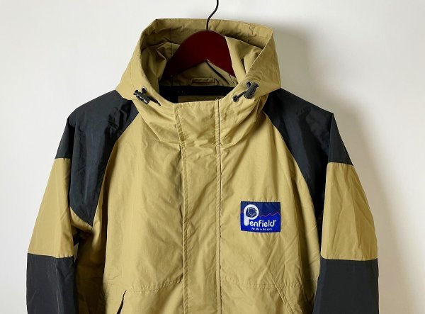 【USED 美品】ペンフィールド Penfield マウンテン パーカー ベージュ×ブラック 切替え メンズ ナイロン ジャケット シェル ジャケット S_画像3