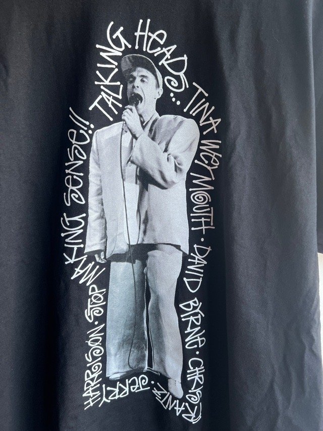 STUSSY TALKING HEADS ステューシー トーキングヘッズ Tシャツ L デヴィッド・バーン_画像2