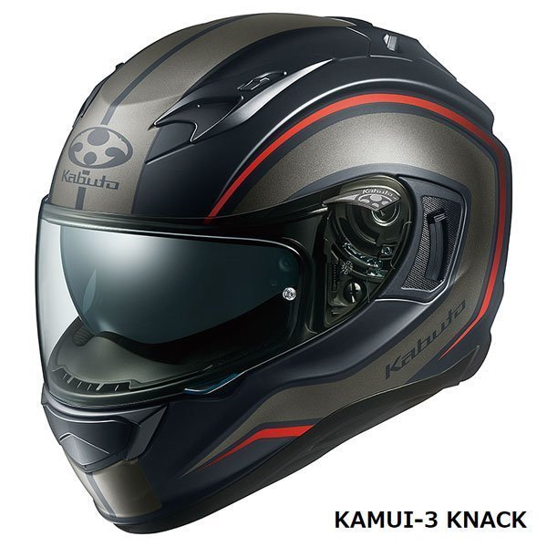 OGKカブト フルフェイスヘルメット KAMUI 3 KNACK(カムイ3 ナック) フラットブラックグレー S(55-56cm) OGK4966094584917