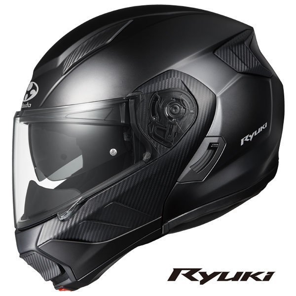 OGKカブト システムヘルメット RYUKI(リュウキ) フラットブラック XL(61-62cm) OGK4966094596101