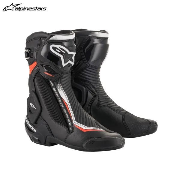 アルパインスターズ SMX PLUS V2 ブーツ 1231 BLACK WHITE RED FLUO[EU42/26.5cm] ALP8033637962160