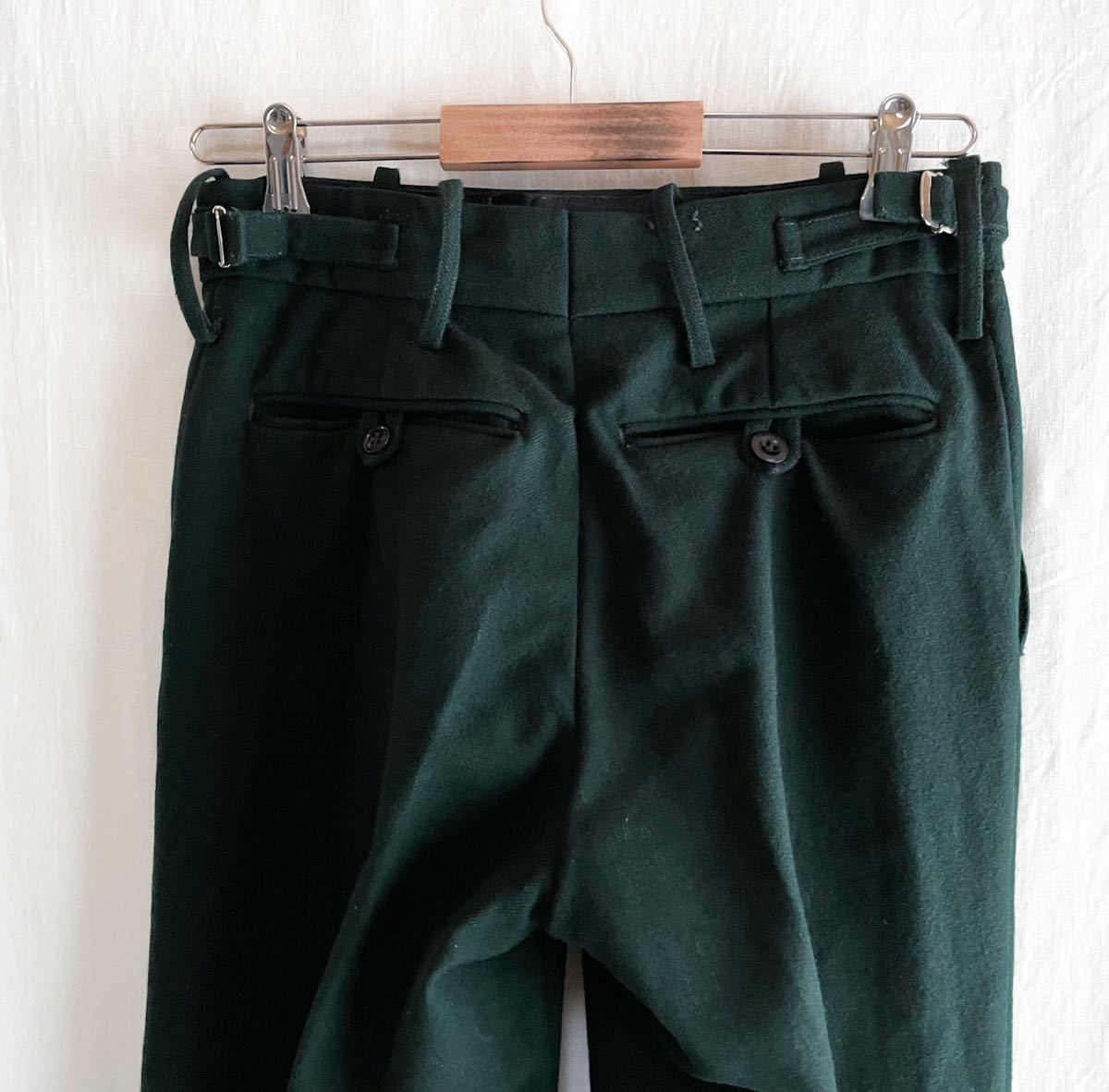  rare England army trousers dress pants dark green W29 euro military France army Germany army slacks 