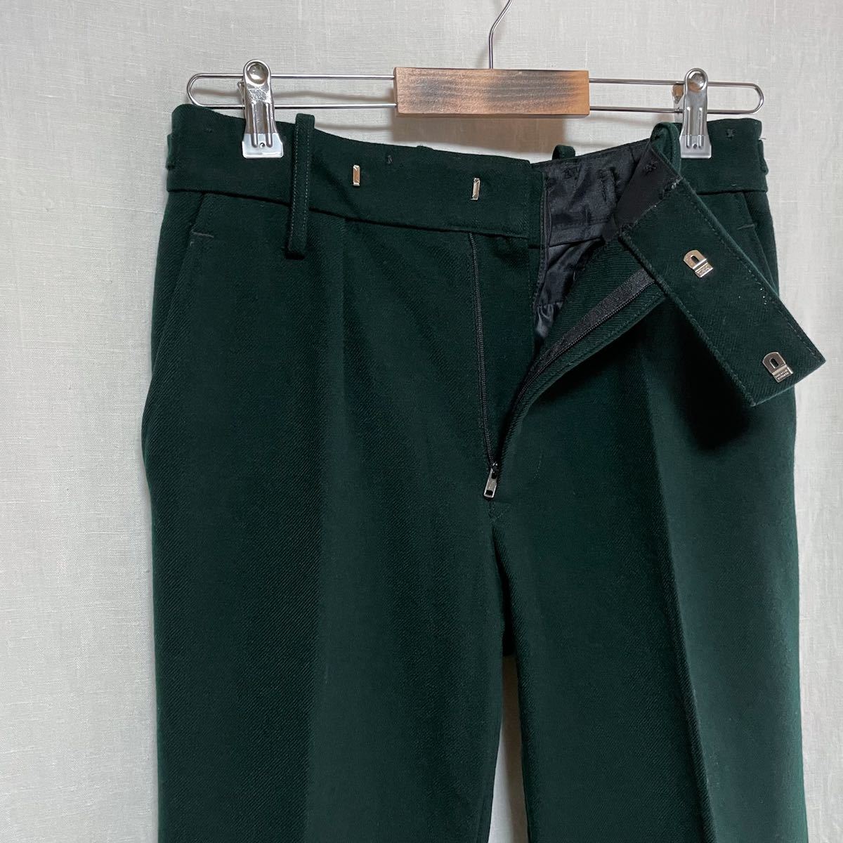  rare England army trousers dress pants dark green W29 euro military France army Germany army slacks 