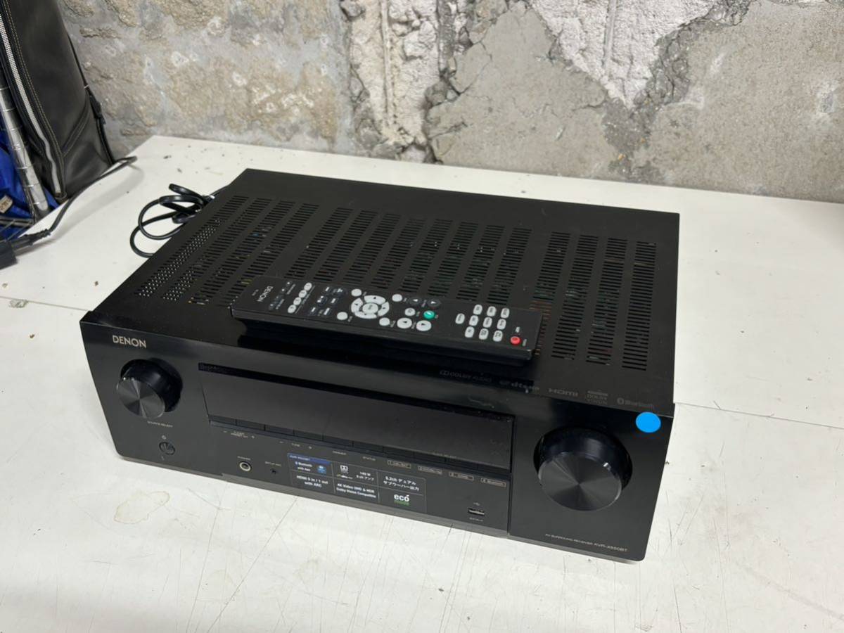 DENON AV SURROUND RECEIVER AVR-X550BT operation OK free shipping AV amplifier Denon 