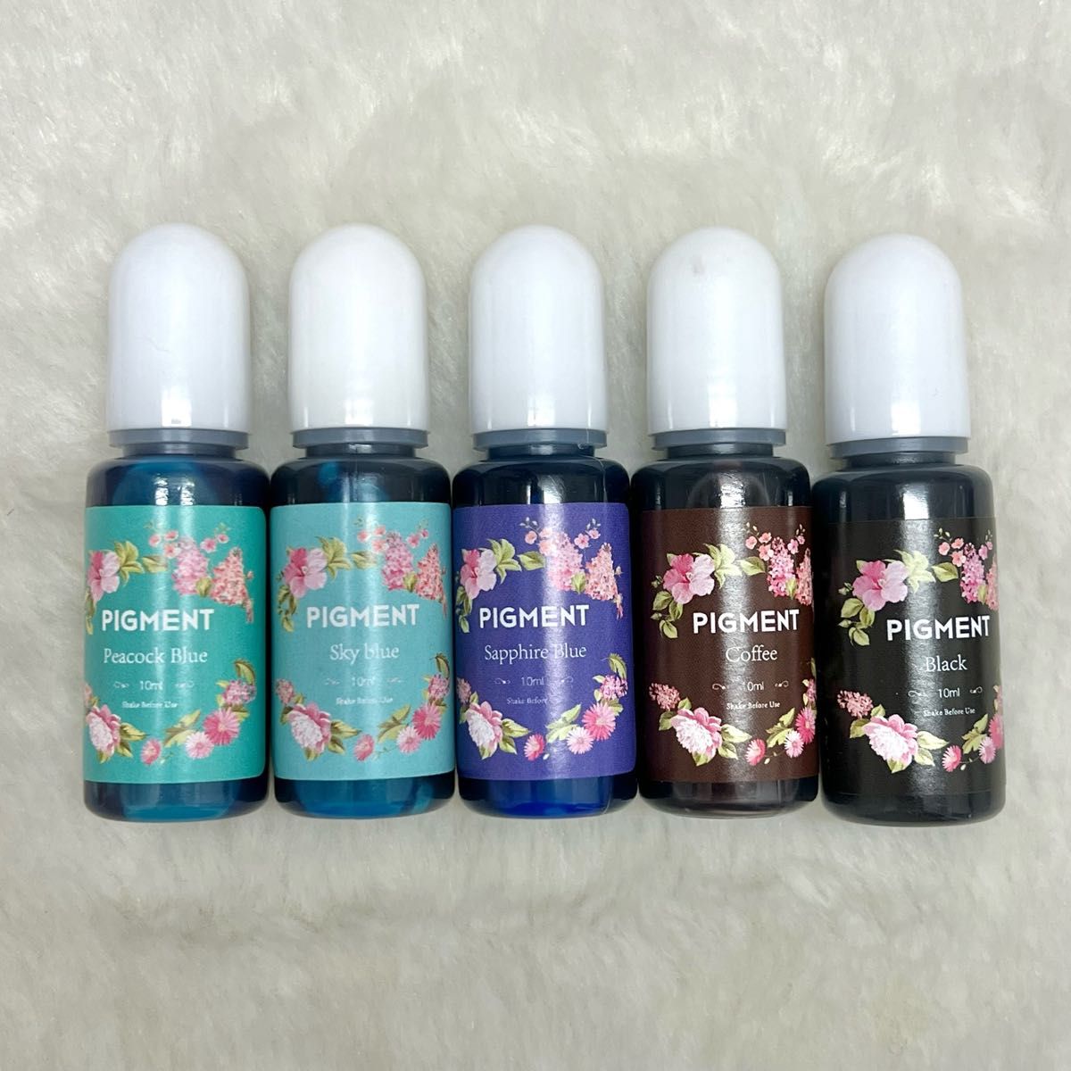 【15色セット】クリスタルウォーターレジン着色剤 10ml *15本