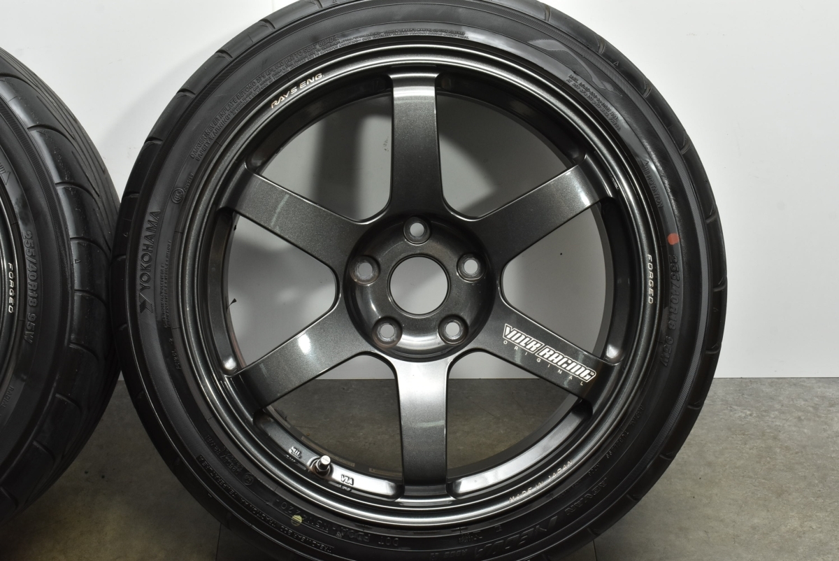 【希少 鍛造品】RAYS VOLK RACING TE37 SAGA 18in 8.5J +36 9.5J +45 PCD120 4本セット BMW 3シリーズ 4シリーズ F30 F31 F32 F33 F36_画像6