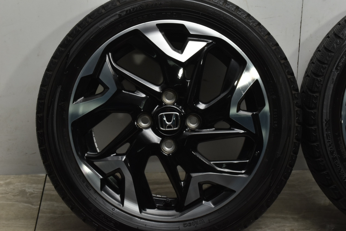 【美品】ホンダ N-BOX 純正 15in 4.5J +45 PCD100 ダンロップ ウインターマックス WM02 165/55R15 N-WGN N-ONE 流用 スタッドレス_画像5