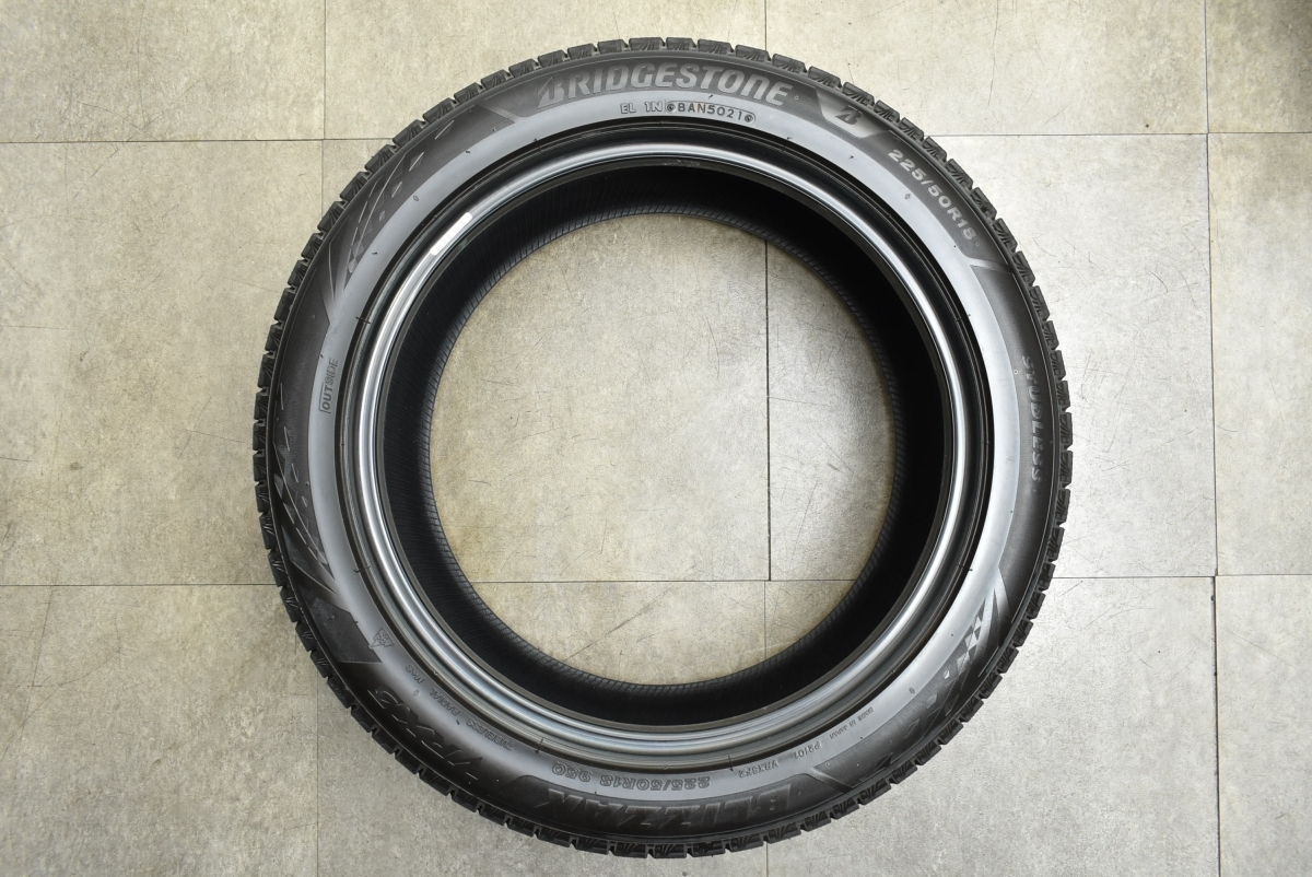 【バリ溝 VRX3 4本】ブリジストン ブリザック 225/50R18 2021年製 4本 レクサス UX C-HR カローラクロス ヴェゼル レガシィ スタッドレス_画像4