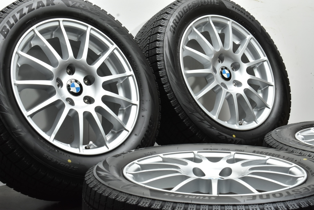 【バリ溝 美品】IRVINE 16in 7J+48 PCD112 ブリヂストン ブリザック VRX2 205/55R16 BMW F40 1シリーズ MINI F54 ミニクラブマン 即納可能_画像2