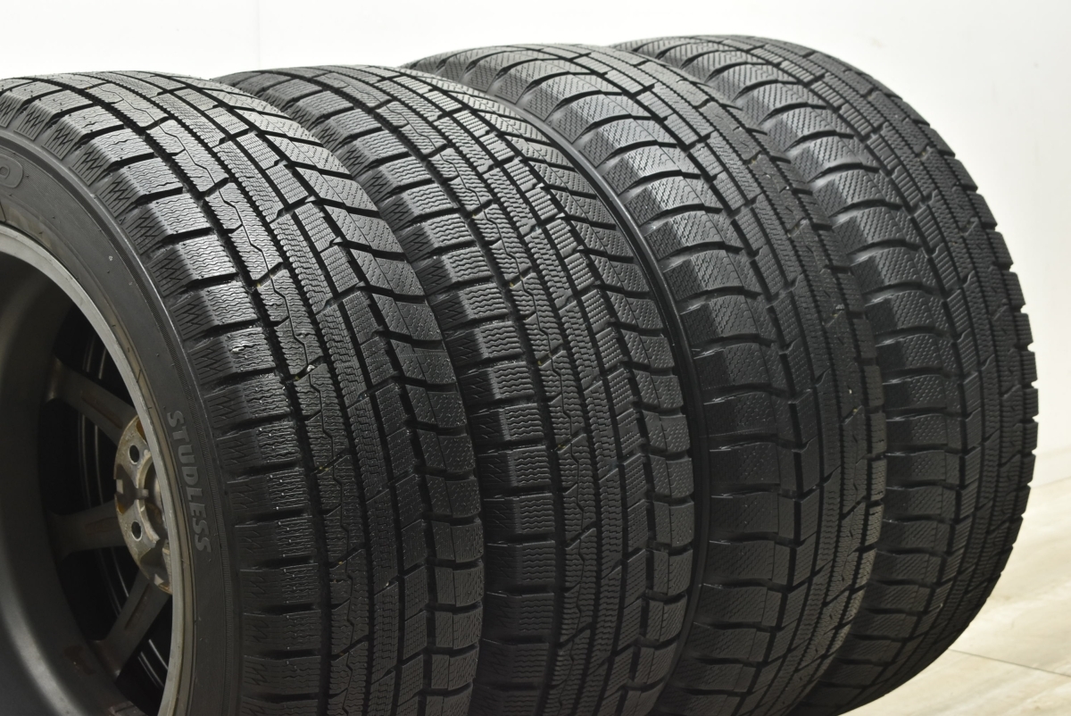 【美品】ファイナルスピード 16in 6.5J +48 PCD100 トーヨー ウインタートランパス TX 205/55R16 30 50 プリウス ウィッシュ インプレッサ_画像7