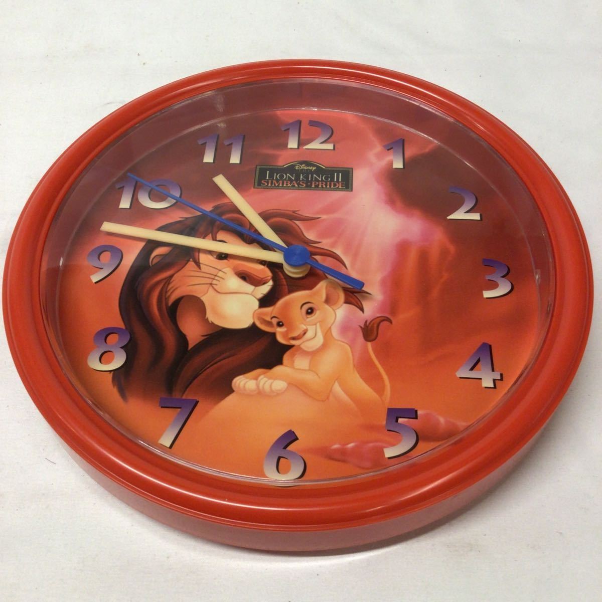 ディズニー　ライオン・キング　壁掛け時計　シンバ　Disney ライオンキング　時計　（MI）_画像1