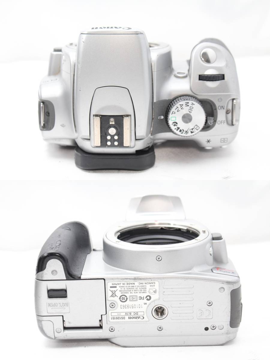 ★【限定！スターティングセット バッテリー2本】 Canon EOS Kiss Digital X シルバー★ EF35-80mm USM TAMRON AF70-300mm LD_画像6