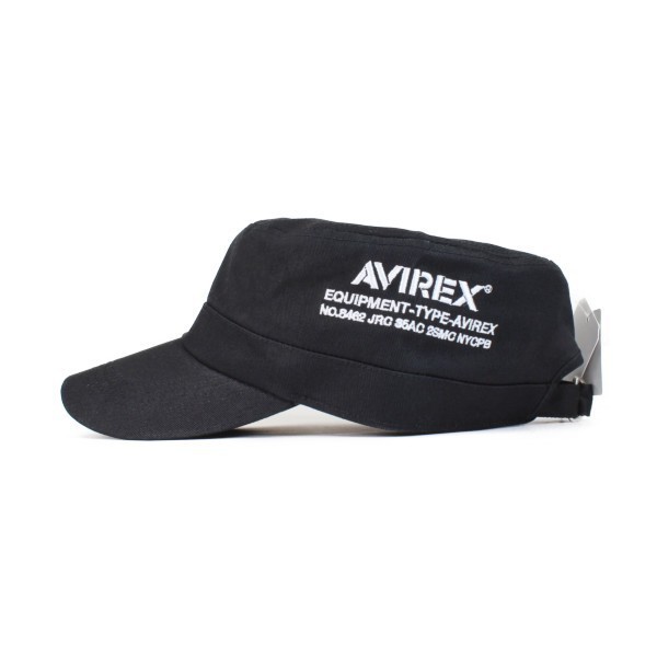 アビレックス AVIREX U.S.A NUMBERRING ワークキャップ ブラック 帽子　メンズ　ミリタリー 野球帽_画像2