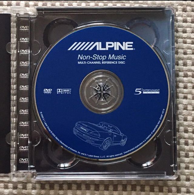 ALPINE マルチチャンネル リファレンス ディスク Non-Stop Music MULTI-CHANNEL REFERENCE DISC_画像5