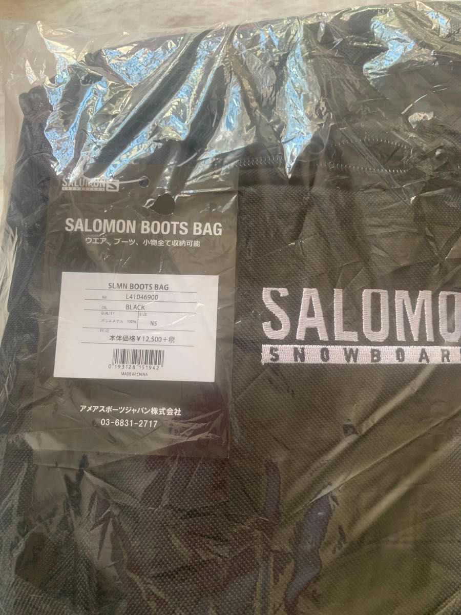 サロモン SALOMON サロモンブーツバッグ　L41046900 ブラック NSサイズ スノーボード ブーツバッグ 黒
