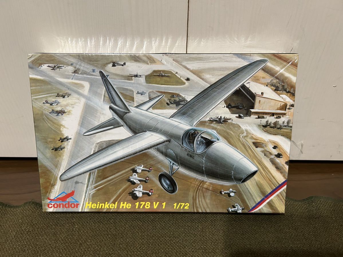 【1/72】CONDOR ドイツ軍 ハインケル He178 V1 未開封品 プラモデルの画像1