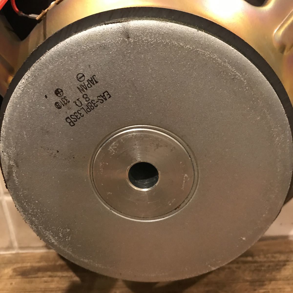 #SP-06 subwoofer EAS-38PL33SB Manufacturers unknown diameter approximately 38cm 8Ω made in Japan origin is RAMSA speaker . attaching .. did simple operation verification ending used present condition 