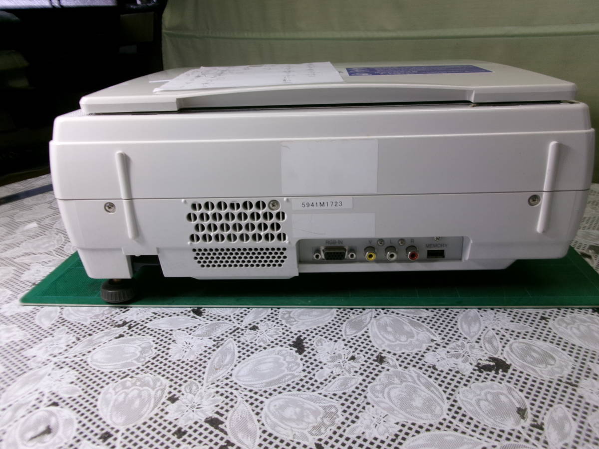 ■AVIO-03　AVIO IP-03U OHP搭載プロジェクター 3500lm（使用時間～205時間？）中古現状　簡易動作確認　舞台投影　砂絵、影絵に如何_画像6