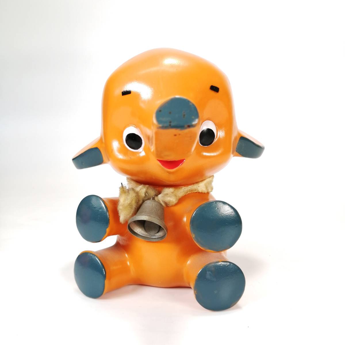 希少 佐藤製薬 サトちゃん フィギュア グレー系 約14cm クスリは 希少 佐藤製薬 サトちゃん フィギュア グレー系 約14cm クスリは