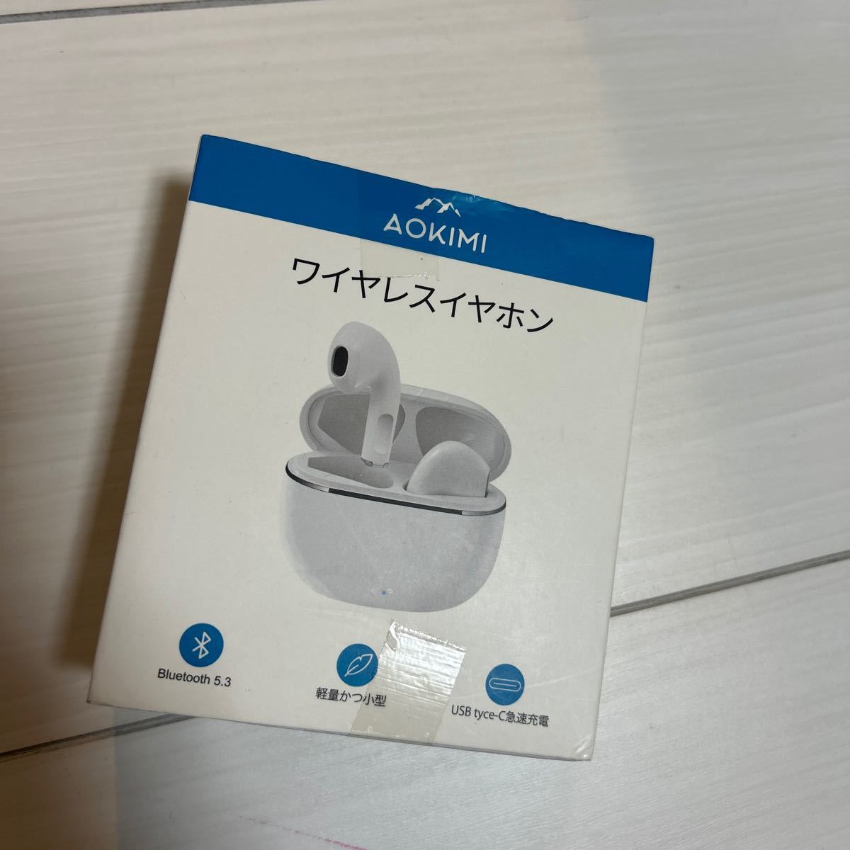 AOKIMI ワイヤレスイヤホン Bluetooth 5.3 軽量小型　USB tyce-c急速充電