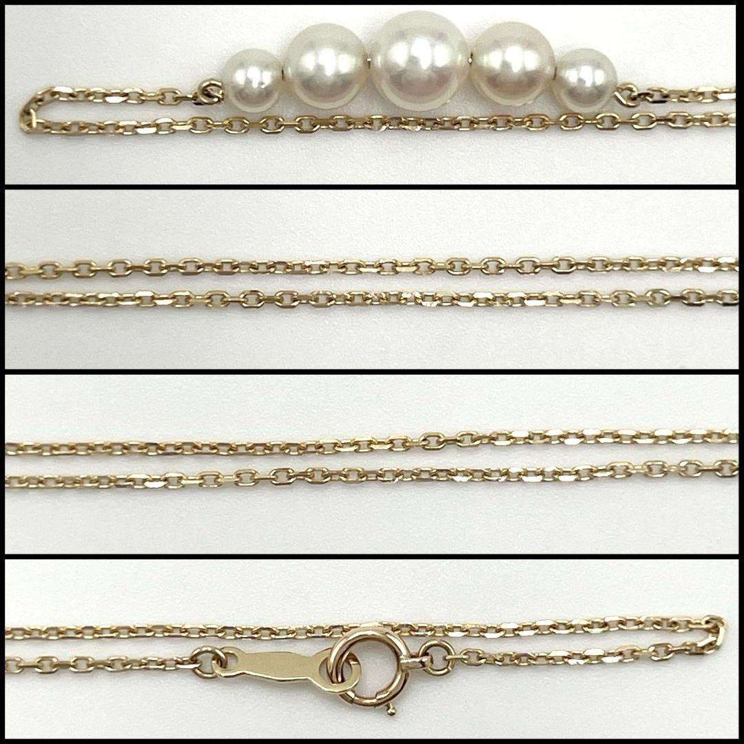 【5連】ミキモト　MIKIMOTO　 レディース　ネックレス　ペンダント　パール　真珠　ゴールド_画像4