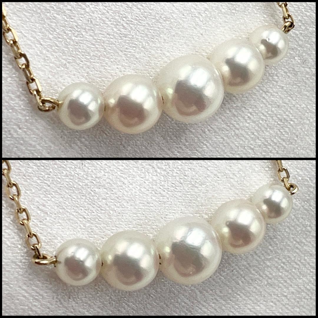 【5連】ミキモト　MIKIMOTO　 レディース　ネックレス　ペンダント　パール　真珠　ゴールド_画像5