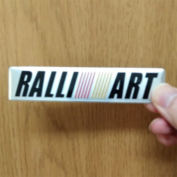 RALLIART ステッカー　シルバー １枚_画像2