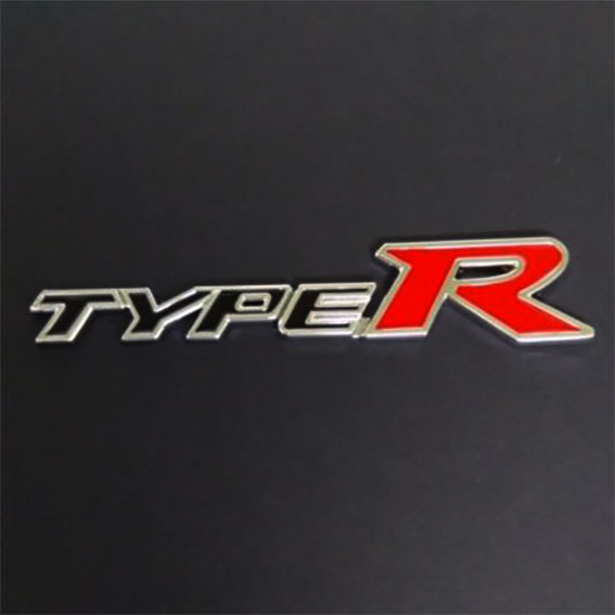 Type R （タイプR ）金属製３Dエンブレム Aタイプ 1枚の画像1