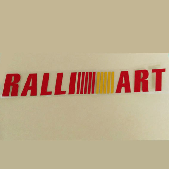 RALLIART ラリアート ステッカー デカール  赤（レッド）２枚セットの画像1