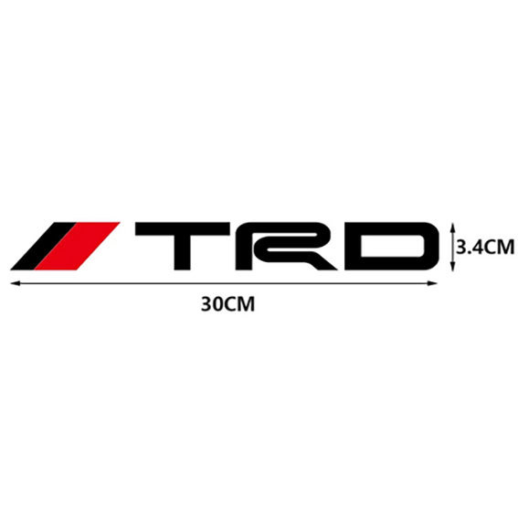 TRD ステッカー　デカール　２枚セット　黒（ブラック）_画像3