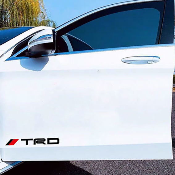 TRD ステッカー　デカール　２枚セット　黒（ブラック）_画像4