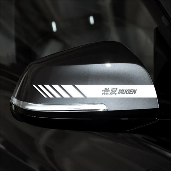 MUGEN Mugen door mirror sticker silver white ( white )1 set 