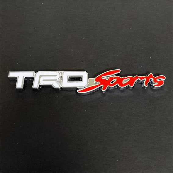 TRD SPORTS フロントグリル用エンブレム　 ホワイト　１枚_画像5