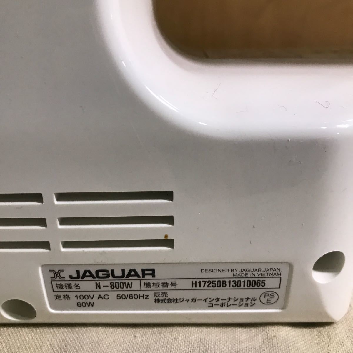 JAGUAR ジャガー コンパクトミシン N-800W 美品_画像8