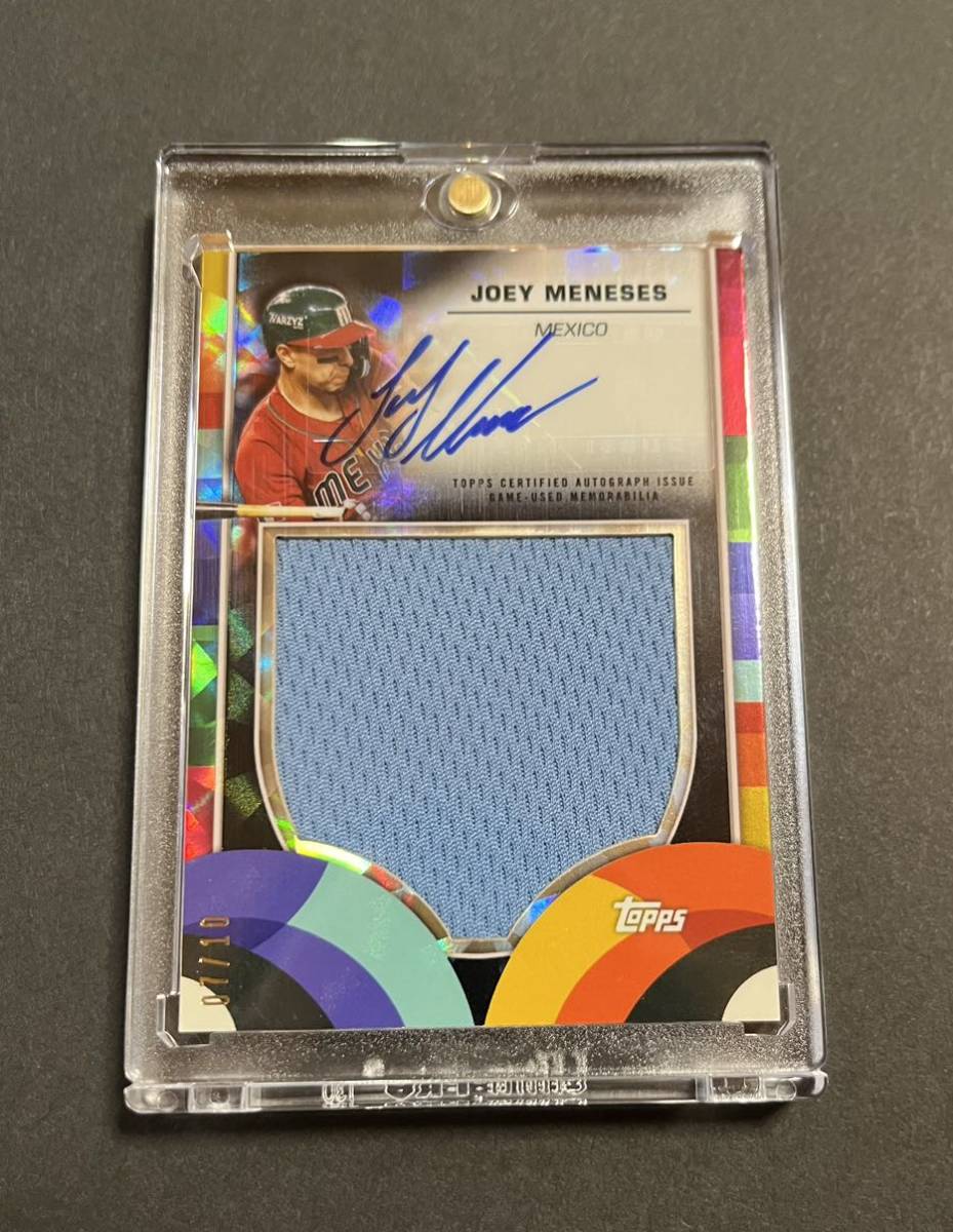 2023 Topps WBC MEXICO メキシコ代表 JOEY MENESES ジョーイ メネセス 直筆サインカード Autograph Card MLB 10枚限定 10シリ_画像4