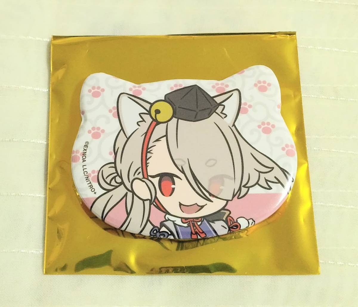 刀剣乱舞　刀猫男士　とうにゃん　猫耳缶バッジ　今剣_画像1