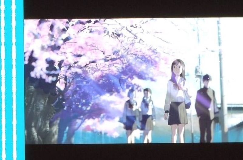 秒速５センチメートル 35mm映画フィルム 桜花抄 コスモナウト 新海誠 遠野貴樹 篠原明里 澄田花苗 ■連続５コマ 5 Centimeters per Second_画像1