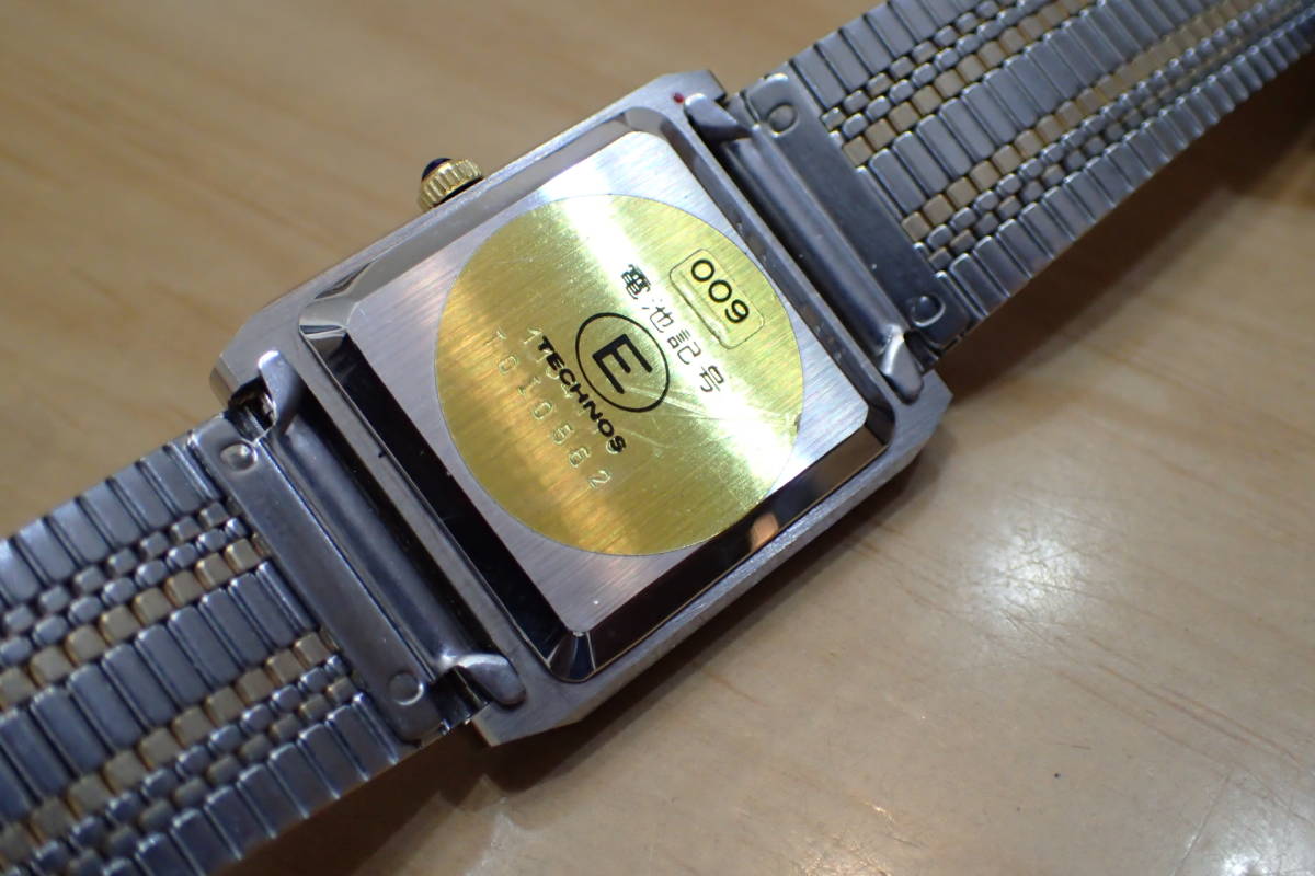 タグ付き未使用 デッドストック ◆定価14.6万 テクノス ボラゾン 超硬ケース メンズ腕時計_画像7