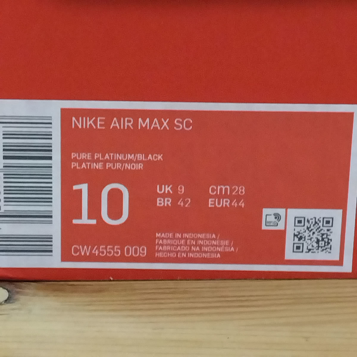 【送料無料・即決】 新品 NIKE AIR MAX SC ナイキ エアマックスSC CW4555-009 ピュアプラチナム/ブラック 28cm_画像7