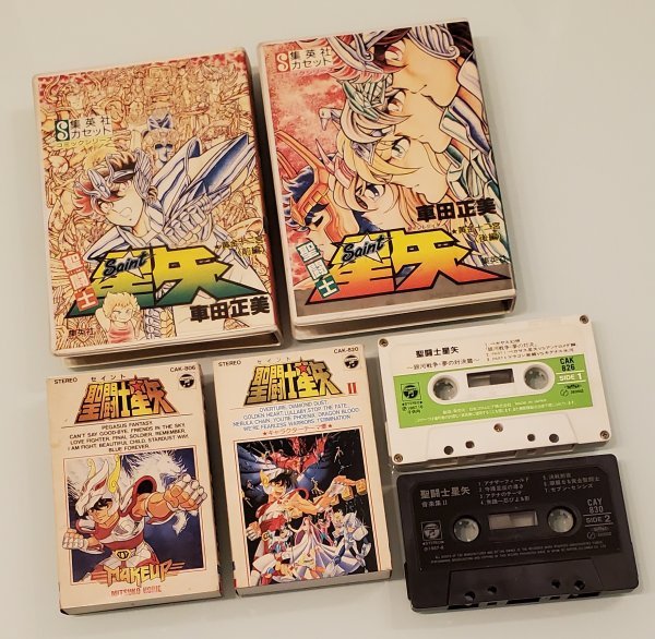  Saint Seiya cassette tape 6 kind set + extra anime Touch drama tape 