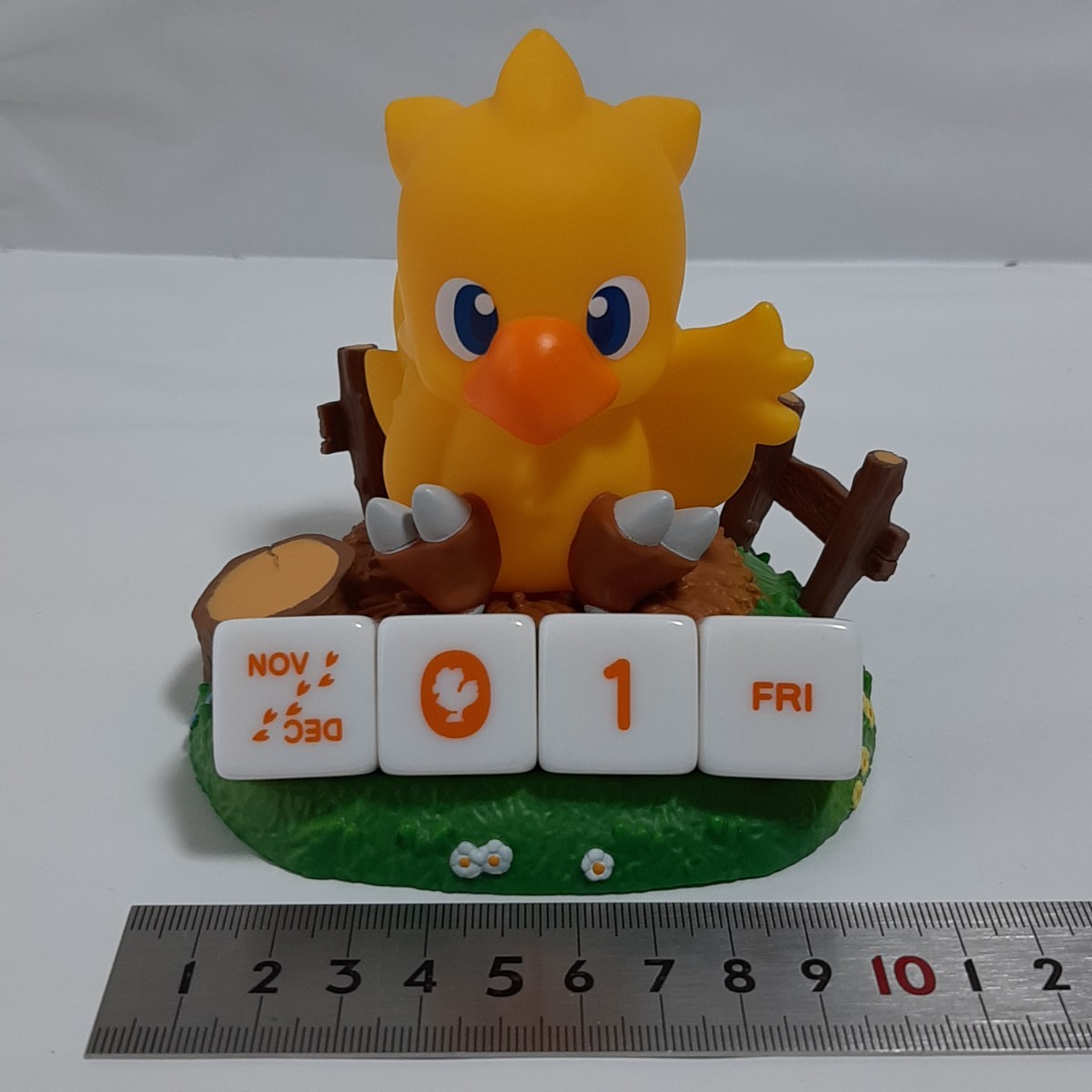 チョコボ 万年カレンダー フィギュア ソフビ ファイナルファンタジー Japan japanese TOYS FINAL FANTASY perpetual calendar chocobo