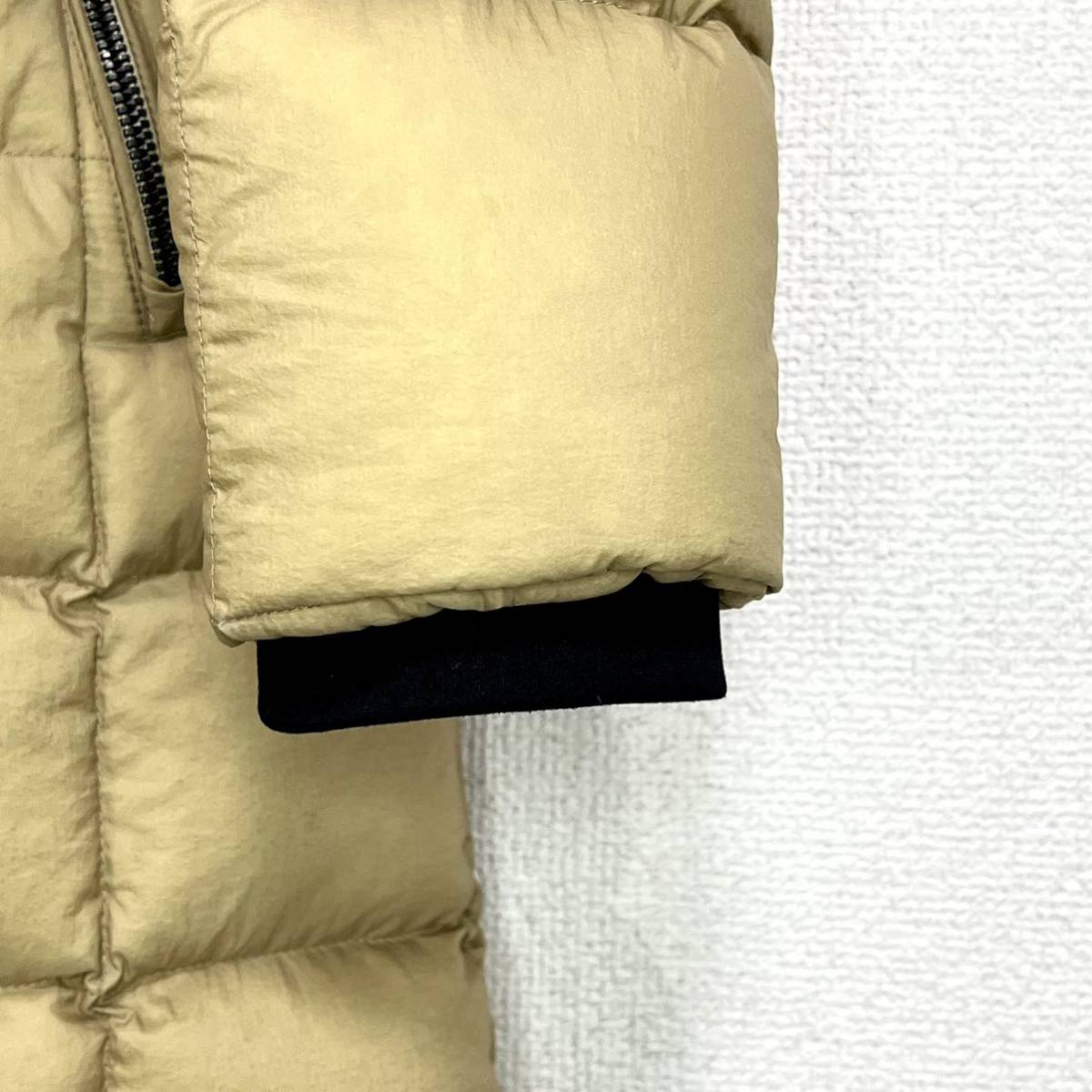 美品人気 ノースフェイス ロゴ刺繍 ダウンコート レディースS フード着脱可 THE NORTH FACE 軽量極暖 グースダウン ヌプシ バルトロライト_画像5