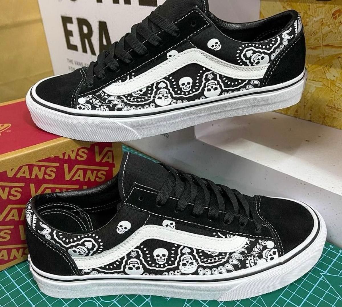 26.5cm vans＜US企画＞スカル×バンダナ　オールドスクール