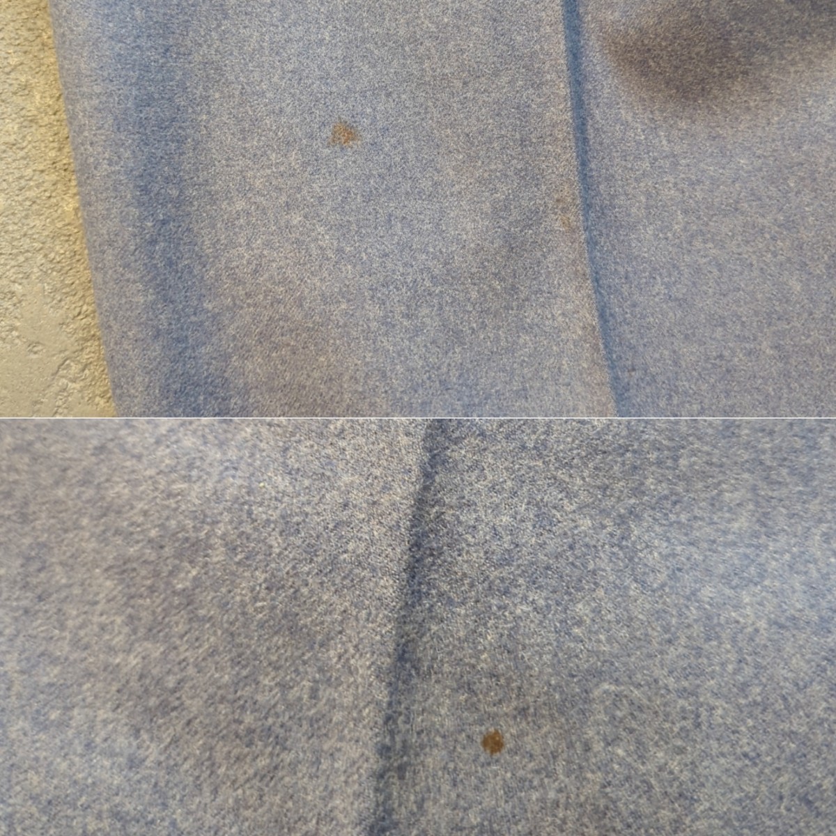 Vintage ウール スラックス メンズ S相当 パンツ ボトムス テーパード ブルー ヴィンテージ ビンテージ 日本製_画像10