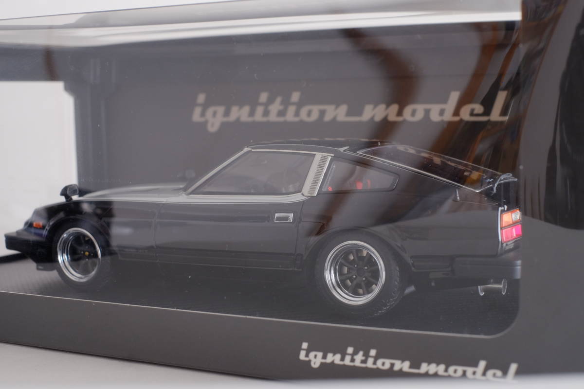 [IG1966] ignittion model イグニッションモデル 1/18 Nissan Fairlady Z (S130) Black/Silver watanabe_画像5