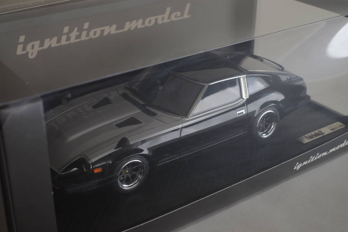 [IG1966] ignittion model イグニッションモデル 1/18 Nissan Fairlady Z (S130) Black/Silver watanabe_画像2