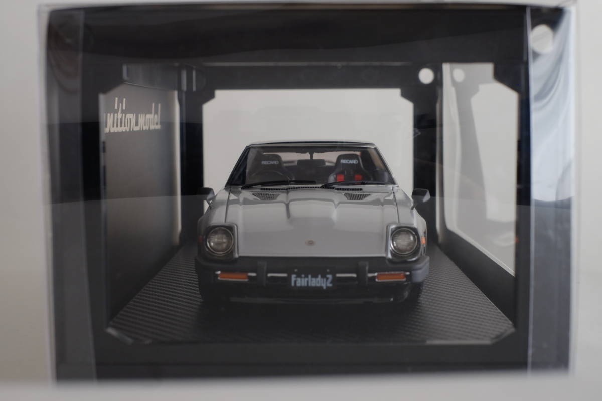 [IG1966] ignittion model イグニッションモデル 1/18 Nissan Fairlady Z (S130) Black/Silver watanabe_画像3