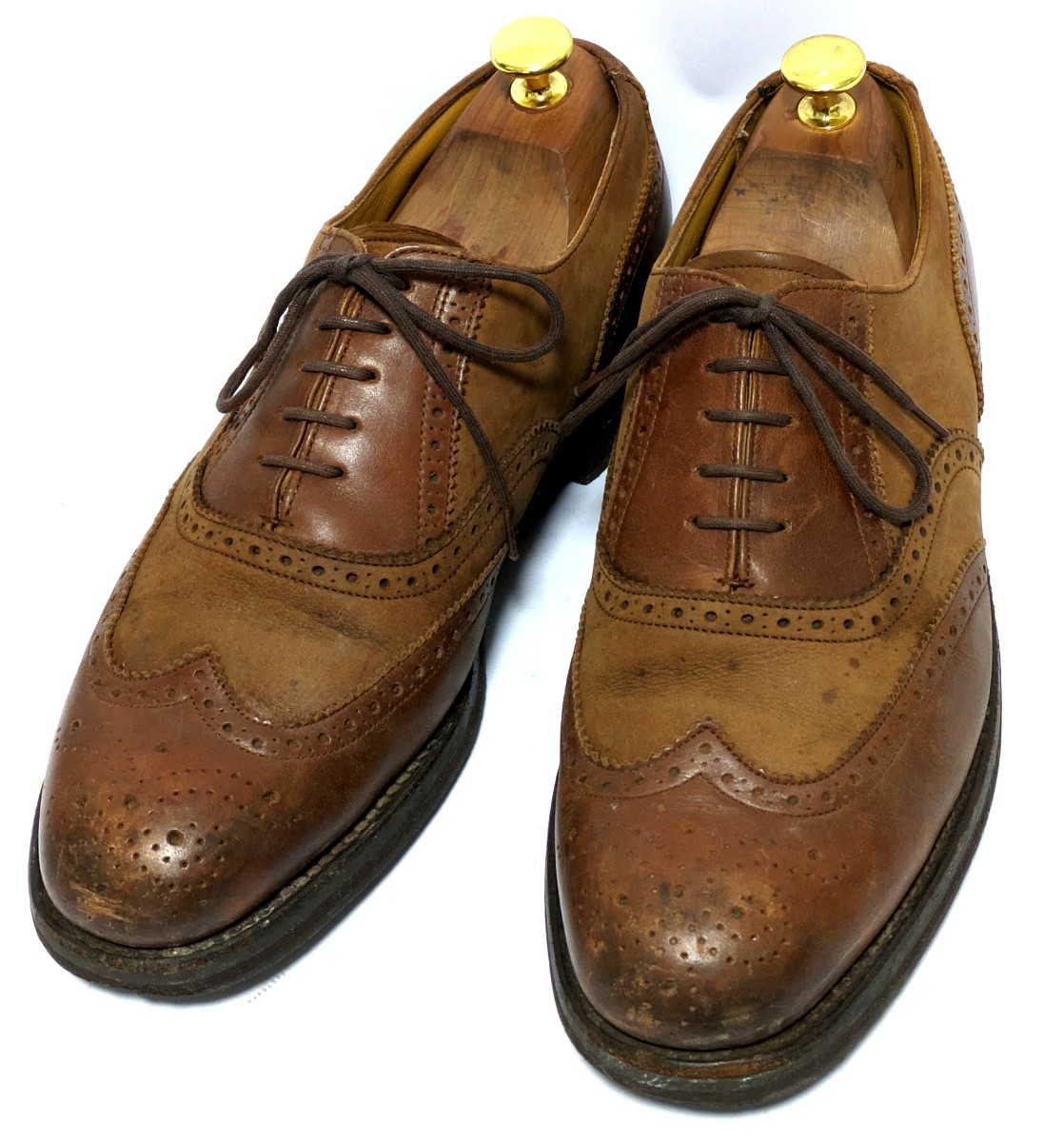 REGAL 25.5cm　ビジネスシューズ ウイングチップ ブラウン　高級靴　本革　革靴　レザー　フォーマル　紳士靴　メンズ　外羽根　送料無料！_画像3