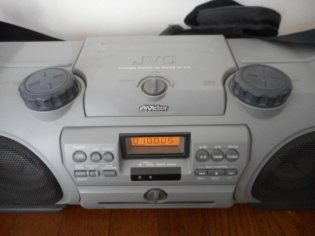 JVC Victor Victor RV-X70 Powered subwoofer CD system drum can CD radio-cassette deep bass 