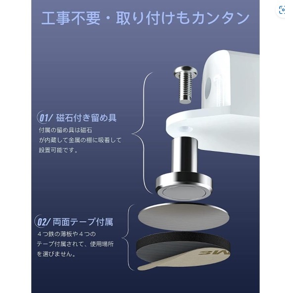 LED バーライト USB 調色調光機能付き マグネット 52cm　新品即決です！_画像4